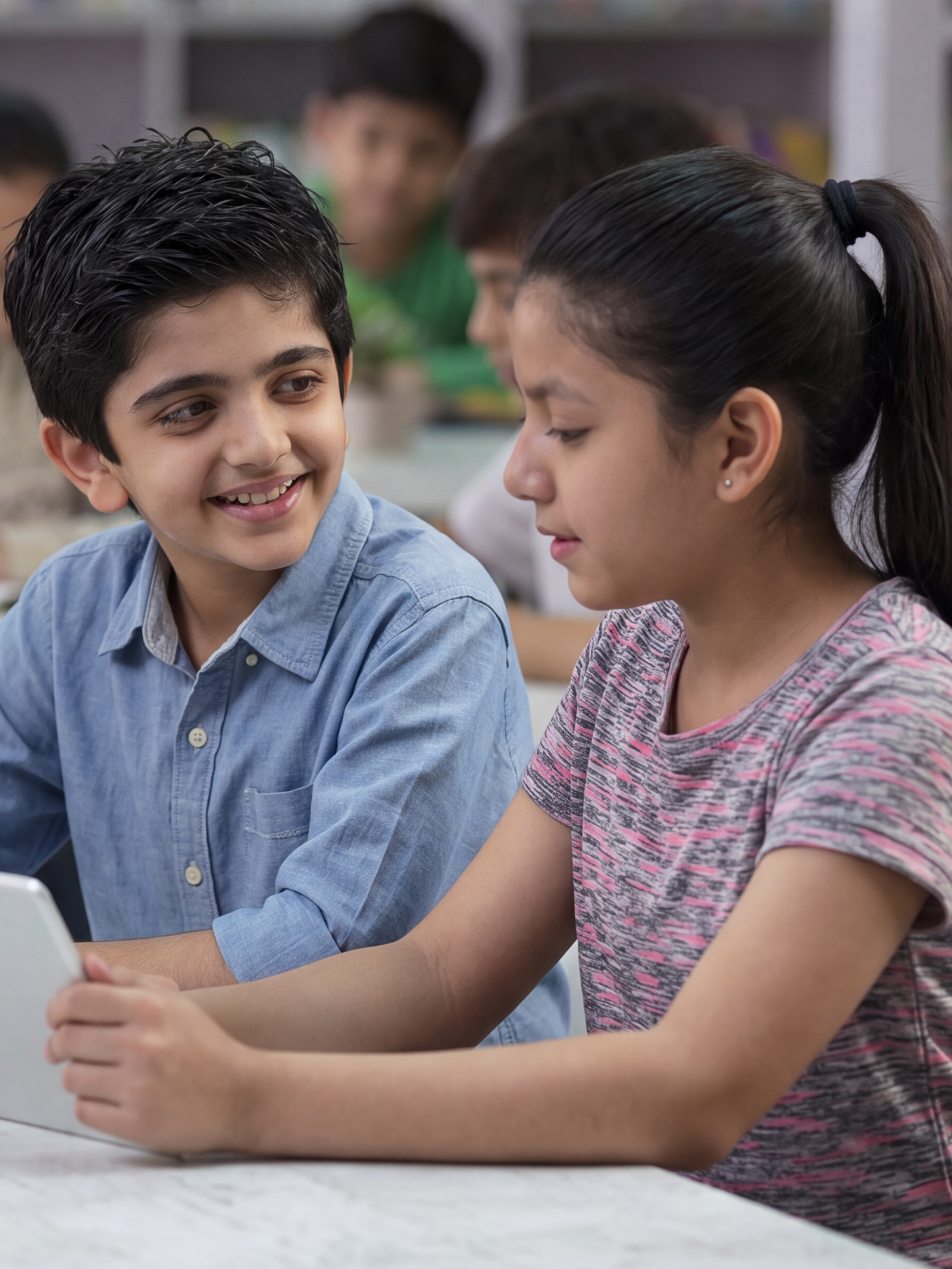 Students learning at Jain Heritage School